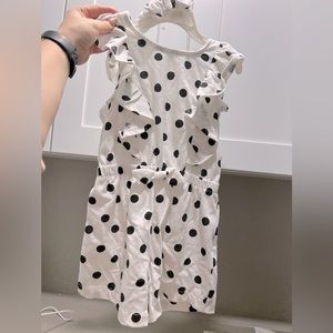 NWT Jessica Simpson Girls Poka Dot Jumper Romper 5/6
